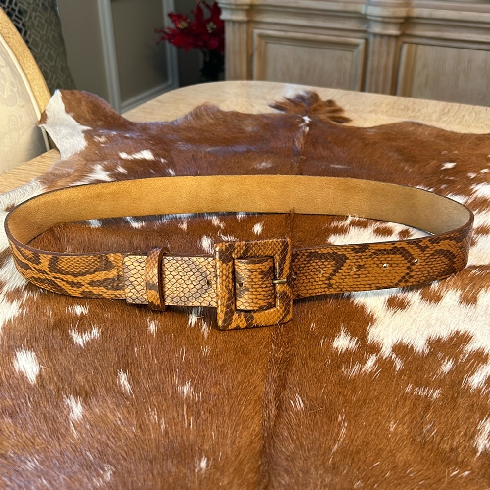 Anthropologie Ada Kelly Square Buckle Belt (S)